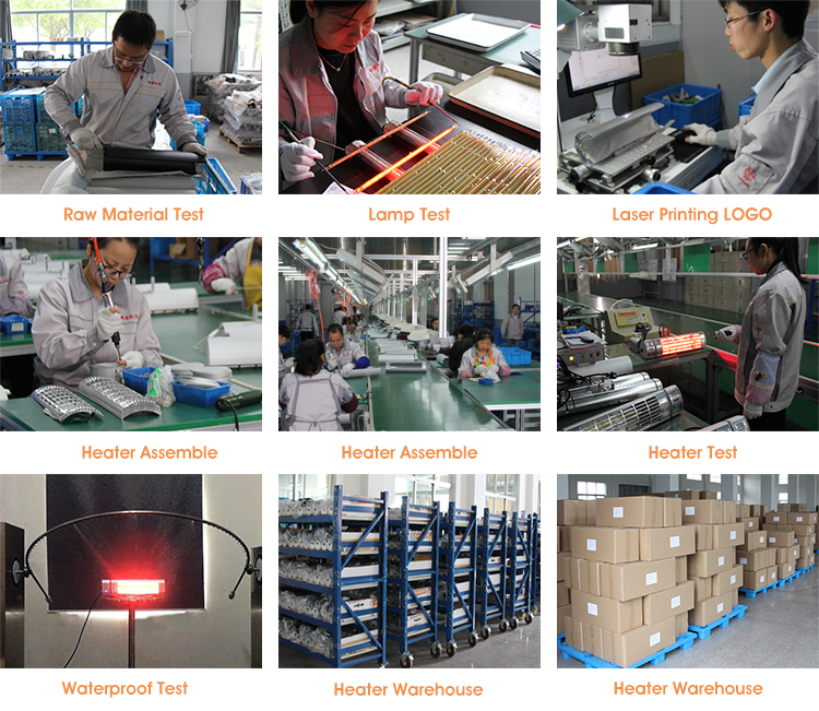 production line - heater