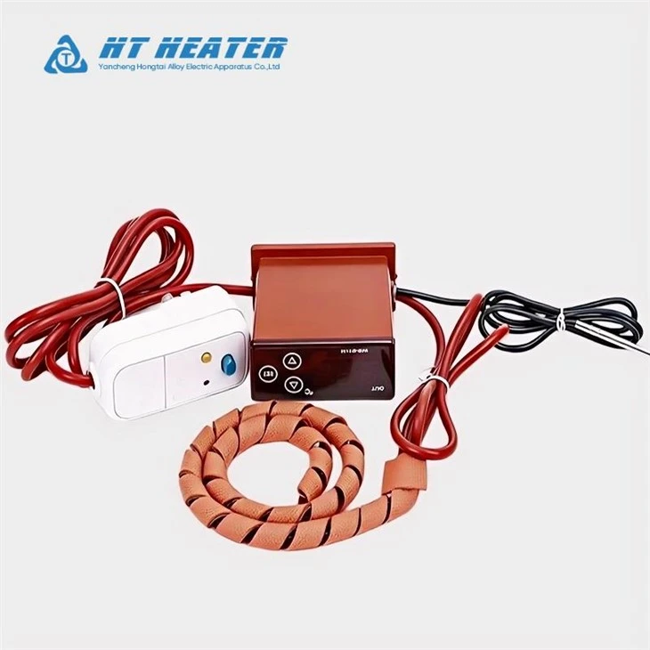 220V 6x1500mm High Temp Silicone Pipe Heater With Digital Controller