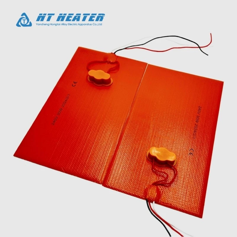 Glass Fiber Silicone Rubber Heating Pad Glass Fiber Silicone Rubber Heating Pad