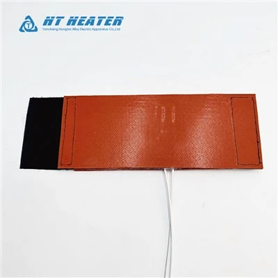 220V Industrial Silicone Rubber Heating Tape With Velcro For Pipe Freeze