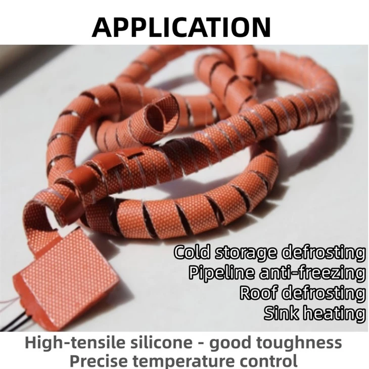Nichrome Silicone Heating Wire application